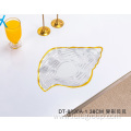 Sea Shell Shape Irregular Gold Kid's Plastic Placemats